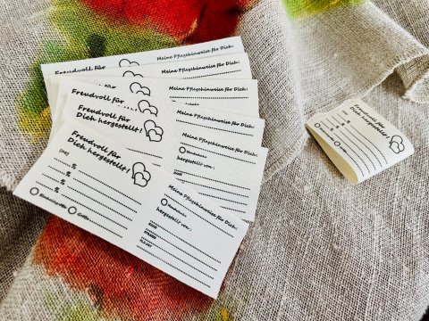 Textiletiketten zum Selbstbeschriften 10 Stück Set